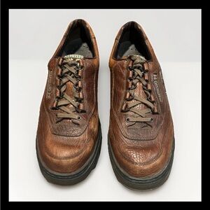 Mephisto Men's brown Leather Shoes Match Run Off Comfort Walking Brown 11.5